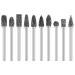 LG 10Pcs Grinding Burr Set Tungsten Steel Sharp Rotary Burrs Bit with 1/8 Inch Shank Wear Resistant Carving Burr Set Rotary Tool Accessories Woodworking Tool for Stone Wood Metal GUANSHANG - Buy Online on GoSupps.com