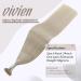 Vivien Blonde Nano Hair Extensions Platinum Blonde Nano Beads Hair Extensions Human Hair Soft Straight Nano Ring Hair Extensions 1g/s 50s #60 16inch 16 Inch-40cm 1-1.5Nano#60A - Buy Online on GoSupps.com