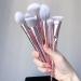Portable 10PC Natural Hair Makeup Brush Set for Eye & Foundation - Perfect for Travel - Buy Online on GoSupps.com