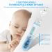 Baby Nasal Aspirator by Bellababy | 3 Suction Levels, Rechargeable, Anti-Backflow | Gentle Booger/Snot Remover with Light Function | Mute Operation | Includes 2 Tips and Carrying Bag - Blue - Buy Online on GoSupps.com