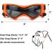 Enjoying Dog Glasses for Small to Medium Dogs | UV Protection Windproof & Non-Foggy | Soft Frame | Orange - Buy Online on GoSupps.com