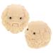 Vanzack feng shui pi yao statue 2 pieces baoding-ball hand carved zodiac character wealth figure animal wealth decor money and home decoration sculpture