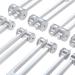 Dreld Solfeggio Tuning Fork Set - 7 Chakra & 1 Soul Purpose - Healing Sound Therapy Instrument (8 pcs Silver) with Silicone Hammer & Cleaning Cloth - Buy Online on GoSupps.com