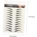Mikinona 4 Sheets Waterproof Eyebrow Stickers Imitation Eyebrow 6d Hair-like Eyebrows Stickers Water Proof 4d 21x14.8cm Black - Buy Online on GoSupps.com
