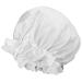 Moonsix Women's Natural Silk Night Cap - Elastic White Satin Bonnet for Hair Care - Buy Online on GoSupps.com