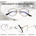 Fashionable Round Reading Glasses for Women | Retro Oval Anti-Glare Presbyopia & Stylish Metal Computer Lens - Kaeoisfu - Buy Online on GoSupps.com