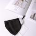 100% Mulberry Silk Black Face Mask - Reusable Washable Adjustable with Filter Pocket | International Shipping - Buy Online on GoSupps.com