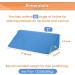 Blue Wedge Pillow for Surgery Recovery & Pregnancy - 30 Degree Incline, Back Pain Relief, Body Positioner & Pressure Ulcer Support - Buy Online on GoSupps.com