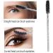 XPP Disposable Eyelash Brushes 100PCS Eye Brow Spoolie Castor Oil Brush Mascara Wands - Crystal Black - Buy Online on GoSupps.com