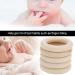 Buy Wooden Baby Teether - Durable Washable Rings for Teething Relief | Safe & Smooth 45mm Teething Toys - Buy Online on GoSupps.com