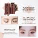 Eyebrow Stamp and Stencil Kit with 10 Reusable Stencils and 2 Brushes - Natural Brown - Buy Online on GoSupps.com