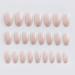CAOQAO 24pcs Press On Nails Medium Length Coffin Nails Pink Nails Glossy False Nails Full Cover Prom Nails Automatic Nail Files for Natural Nails (Pink One Size) One Size Pink - Buy Online on GoSupps.com