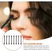 Mikinona 25 Pcs Double Ended Eye Shadow Stick Makeup Use Lipstick Brush Dual Ended Makeup Brush Plastic Black - Buy Online on GoSupps.com