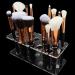 Voragrl 20 Hole Acrylic Makeup Brush Holder Display Stand Cosmetic Accessories Storage Rack - Buy Online on GoSupps.com
