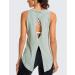 CRZ YOGA Women's Pima Cotton Tie Back Tank Top - Large Jade Grey - Buy Online on GoSupps.com