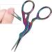 Professional Stainless Steel Nail Art Scissors Durable Trimming Shears for Manicure Optional Peacock Shaped Scissors with Two Kinds of Silver Curved Tip Scissors (Peacock Peacock Scissors - Buy Online on GoSupps.com