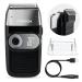 PRITECH Foil and Bald Shavers 2 in 1 Electric Shaver for Men Foil Blade and PopupTrimmer with Rechargeable 3 Adjustable Speeds Men's Beard Shaver (Black Silver) Blacksilver