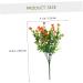 TOPBATHY 12 Pcs Simulation Camellia Eucalyptus Garland Vines Decor Office Decor Artificial Branches Faux Plants Indoor Artificial Flower Bouquet Vine Decor Artificial Leaf Household Plastic Orangex2pcs 13x13x30cmx2pcs - Buy Online on GoSupps.com