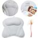 Foldrabbit Bath Tub Pillow Headrest with Dual-Sided Long Handle Brush - Spa Bath Accessories in White - Buy Online on GoSupps.com