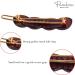 Parcelona French Circle Scallop Tortoise Shell Brown Small 1 1/2 Celluloid Hair Clips Set - Pack of 4 for Women and Girls - Buy Online on GoSupps.com