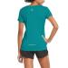 BALEAF Women's Short Sleeve Running Shirts Athletic Lightweight Quick Dry Workout Training Yoga Crewneck Tops Teal Medium