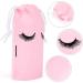 MAGEFY 50 Pieces Pink Eyelash Aftercare Bags - Portable Drawstring Packaging for Lashes Business - Ideal Gift for Girls and Women - 6 x 4 Inches - Buy Online on GoSupps.com