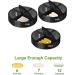 Large Weekly Pill Organizer 4 Times a Day | Portable Daily Pill Box for Vitamins & Supplements - Black - Buy Online on GoSupps.com