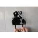 CARISPIBET Wedding cake topper Groom and bride with bride holding a flower bouquet "Mr & Mrs" written underneath Marriage Cake decoration Topper Acrylic Groom & Bride in Classic Outfits - Buy Online on GoSupps.com