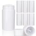 COSIDEA 6pcs White Round empty 75g / 2.5OZ deodorant containers Bottom Filling large twist up tubes for hair wax chapstick bottle 75g/2.5oz White