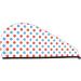 Red Blue Polka Dots Microfiber Hair Towel - Soft Super Absorbent Quick Dry Hair Wrap for Women | Perfect for Long Curly & Thick Hair - Buy Online on GoSupps.com
