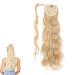 prinfantasy Fake Ponytail Wavy Curly Hair Extensions Clip in Hair Extension Blonde Heat Resistant Synthetic Long Hair Pieces MW128 GBMW128 24 inch