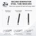 Hardcore Brushless Mascara Curling Mascara Set Waterproof Long-Lasting Non-Falling Non-Clumping Mascara Ultra-Slim Metallic Mascara for Charming Eye Makeup Black+black - Buy Online on GoSupps.com