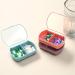 2PCS Cute Purple Travel Pill Box | Portable Daily Medicine Organizer for Vitamins & Supplements - Buy Online on GoSupps.com