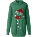 Yck-SAiWed Womens Ugly Christmas Wine Glass Print Hoodie Dress - Green, Medium - Buy Online on GoSupps.com
