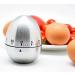 Stainless Steel Egg-Shaped Timer | 60-Minute Manual Reminder for Efficient Mornings | International Shipping Available - Buy Online on GoSupps.com