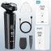 SweetLF Electric Shaver for Men - IPX7 Waterproof 5D Floating Heads LCD Display Cordless Razor with Beard Trimmer & USB-C Charging - Perfect for Wet & Dry Shaves - Buy Online on GoSupps.com