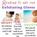Exfoliating Bath and Shower Gloves for Smooth Skin | Deep Body Scrub & Massage | Removes Dead Skin | Reusable - 3 Pairs (6 Gloves) White - Buy Online on GoSupps.com