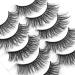 Icycheer 3D Mixed Artificial Hair False Eyelashes | Thick Cross Long Wispy Fluffy Makeup Tools - 5 Pairs (3D53) - International Shipping Available - Buy Online on GoSupps.com