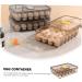 Hohopeti Box Egg Carton to go Food containers with lids Egg Dispenser Egg Tray Carrier Household re-usable - Buy Online on GoSupps.com