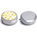 Yellow Osmanthus Travel Pill Box - 3 Compartment Portable Organizer for Purse & Pocket - Buy Online on GoSupps.com