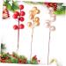 Warmhm 60 Pcs Christmas Fruit Diy Floral Art Plant Simulation Flower Branch Red Berry Stems Tree Decorations Red Berries Picks Christmas Berry Branch Winter Christmas Tree Wreath Foam Redx3pcs 17x3cmx3pcs - Buy Online on GoSupps.com