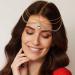 Runmi Rhinestone Head Chain - Layered Bridal Headpiece & Gold Crystal Hairpiece for Brides & Bridesmaids | Festival Hair Accessories - Buy Online on GoSupps.com