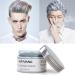 SOVONCARE Gray Temporary Hair Wax Color  Professional Styling Pomades Natural Hairstyle Clay for Men & Women Christmas Cosplay Date 4.23 oz (Sliver Gray) 4.23 Ounce (Pack of 1) 1 Gray