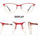OLIEYE Cat Eye Reading Glasses for Women - Retro Design Computer Readers with Spring Hinges Red-53 4.0x - Buy Online on GoSupps.com