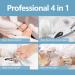 Wanmat 4PCS Toe Nail Clipper Set for Seniors - Professional Podiatrist Toenail Nipper with Surgical Stainless Steel Blades, Soft Grip Handle - Ideal for Ingrown or Thick Toenails - Buy Online on GoSupps.com