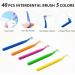40pcs Interdental Brushes Set - L Shape Mini Toothbrushes in 5 Colors for Effective Oral Care - Buy Online on GoSupps.com