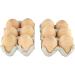 Samyo Unpainted Wooden Eggs for Easter Crafts - 2.5 x 1.75 Inches (Pack of 12) - Buy Online on GoSupps.com