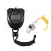 Vicloon digital sports stopwatch timer with stainless steel pipe large LCD display suitable for football basketball running swimming fitness and more (black)