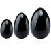 Mookaitedecor Obsidian Yoni Eier Kegel Balls Pelvic floor trainer Exercise set with 3 sizes Ben Walls Massage Stones For the practice of the pelvic floor and bladder & recovery the postpartum vagina