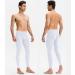 Men's White Cool Dry Compression Pants with Pocket - Medium | Active Workout Leggings for Running, Yoga, Basketball - Buy Online on GoSupps.com